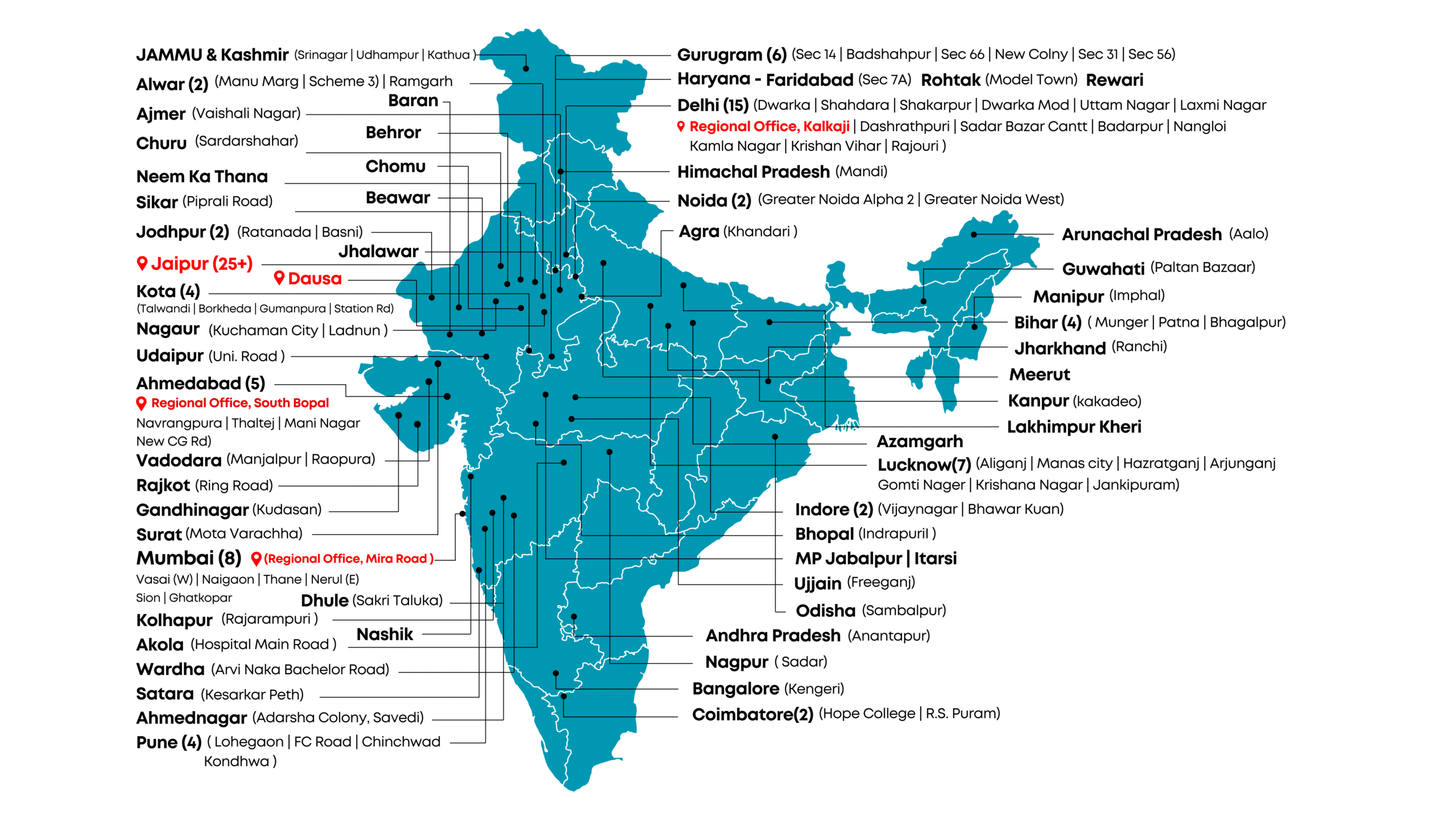 Branches Map