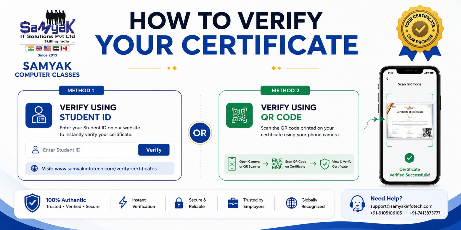 How to verify your certificate
